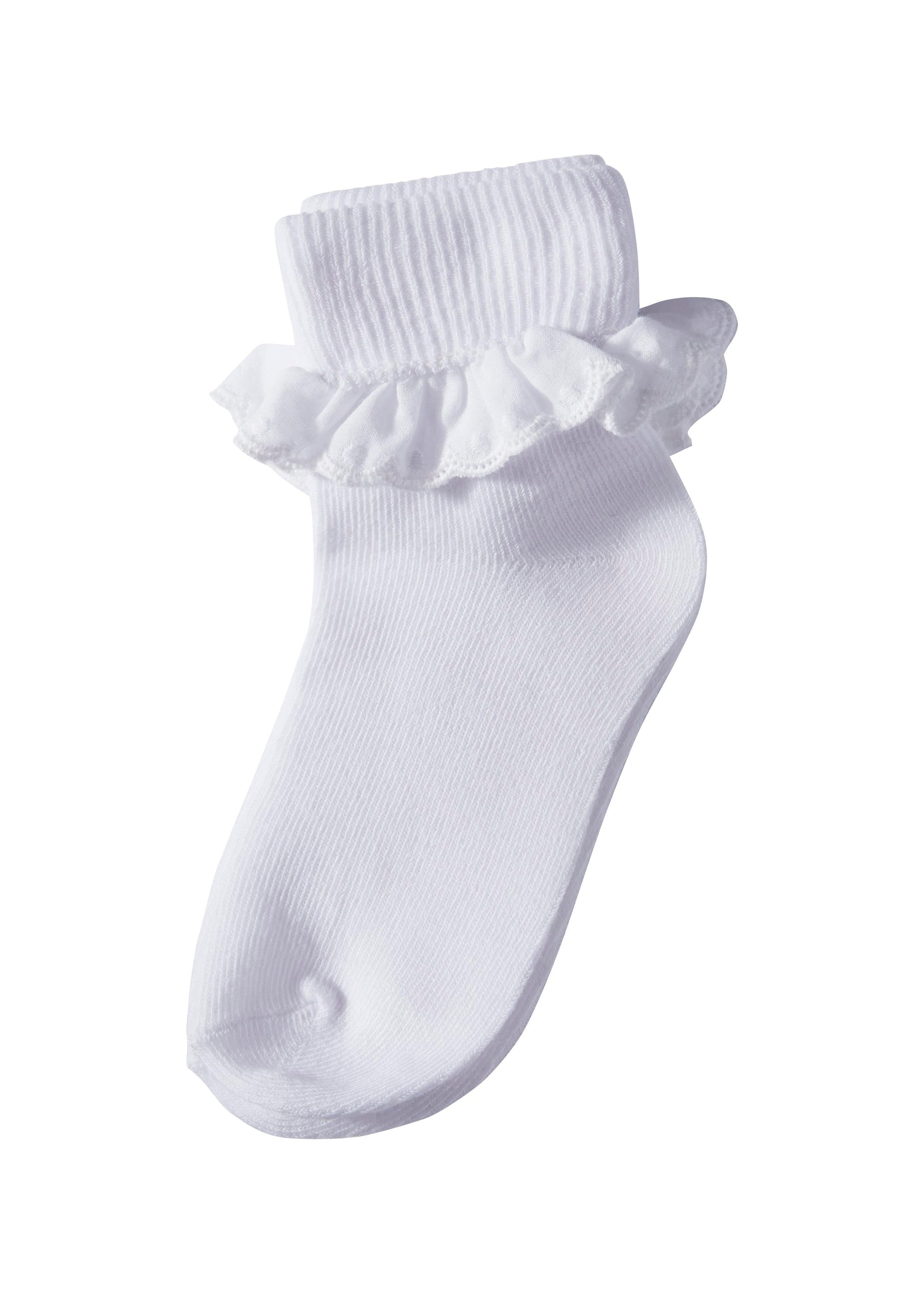 Cotton Ankle Socks with Frill