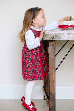 Birdie Tartan Pinafore