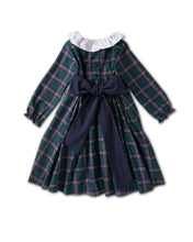 Winnie Navy Check Dress