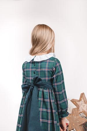 Winnie Navy Check Dress