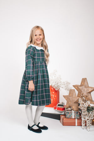 Winnie Navy Check Dress